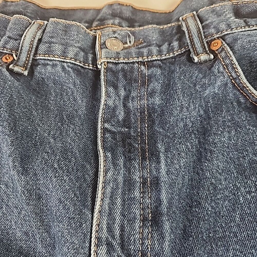 Levis 550 Jeans Mens Size 38 x 36 Straight Relaxed Fit Blue Denim - Picture 3 of 13